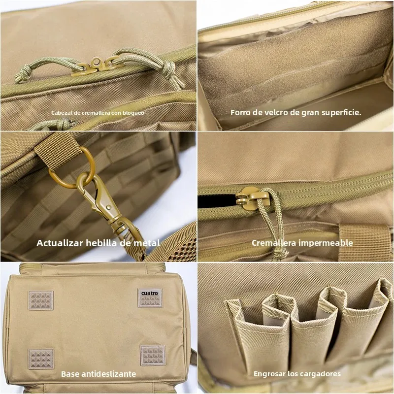 Bolsa táctica MOLLE negra para pistola y equipamiento de francotirador - imagen 2