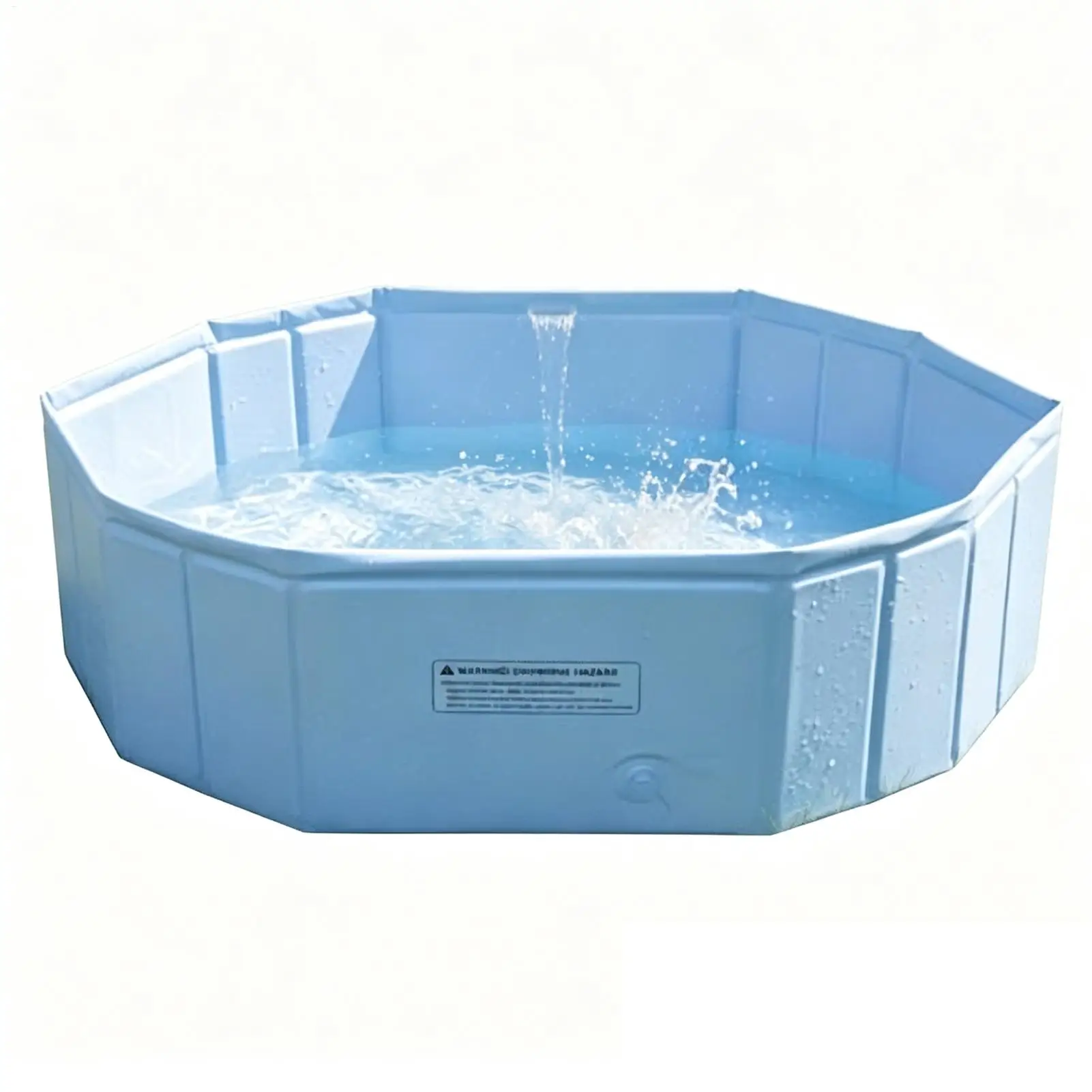 Pet Pool Foldable Kitten Swimming Wading Bathtub Portable Dog Pool for Small Medium Large Breeds Indoor Outside Home Garden Yard