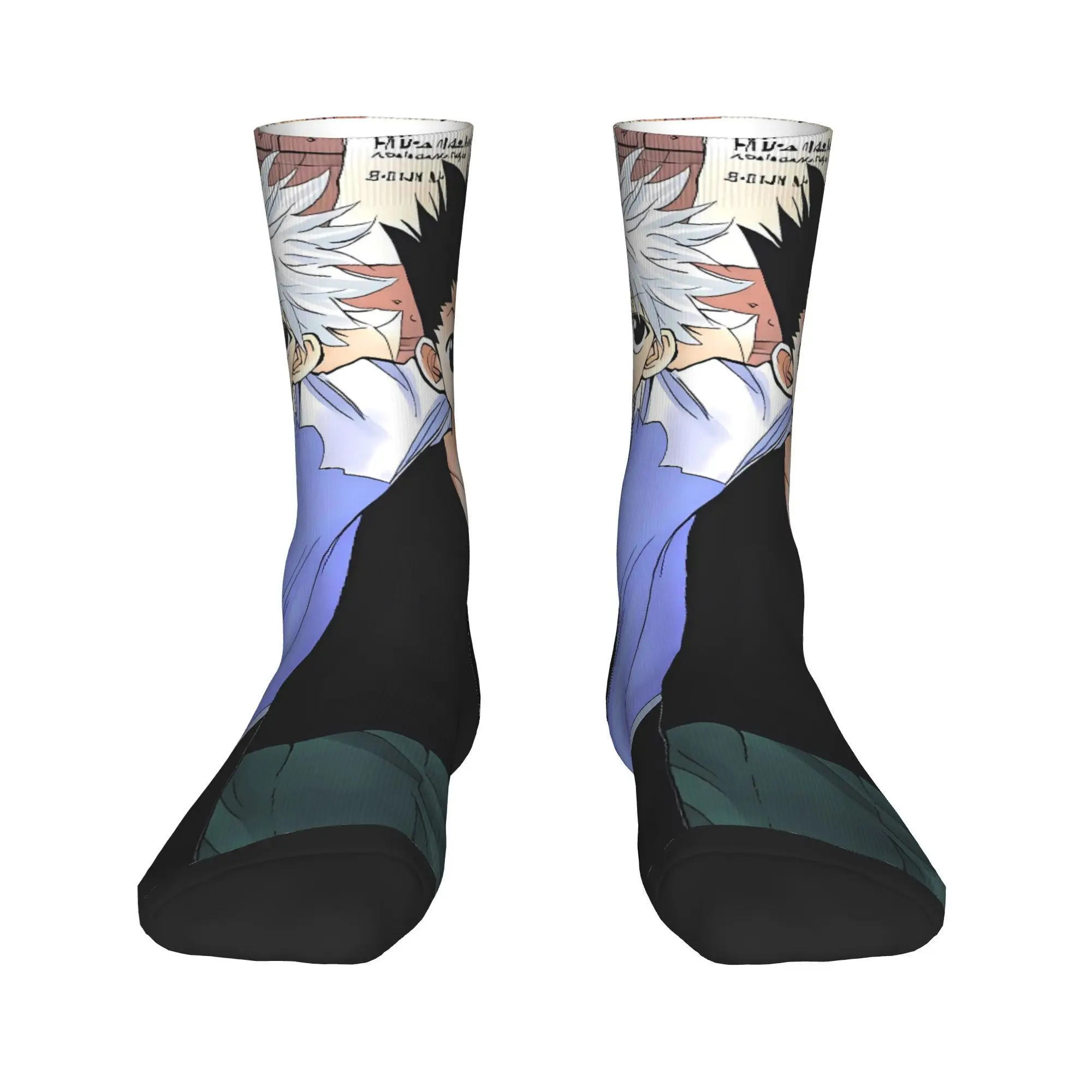 جوارب Gon X Killua-HXH جوارب جرافيك غير قابلة للانزلاق للبالغين جوارب رجالية قابلة للتنفس للشتاء والترفيه والتسلق