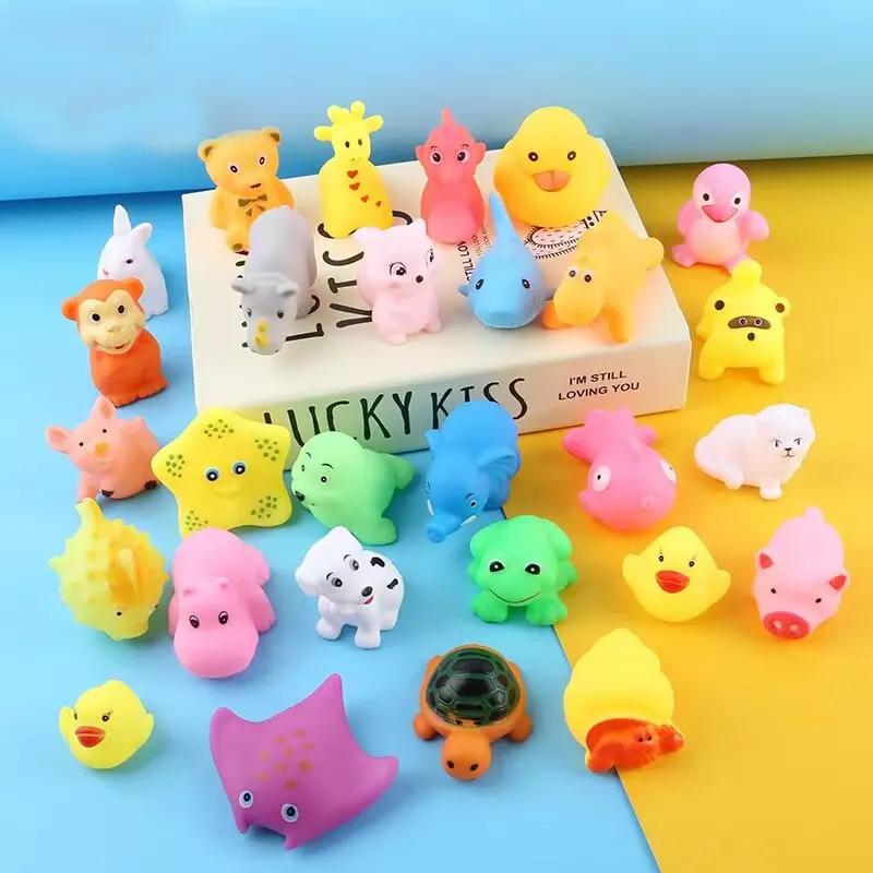 8 Pcs Set Bathing Toys Random Kids Baby Animal Bathing Splashing Sounds Small Toys