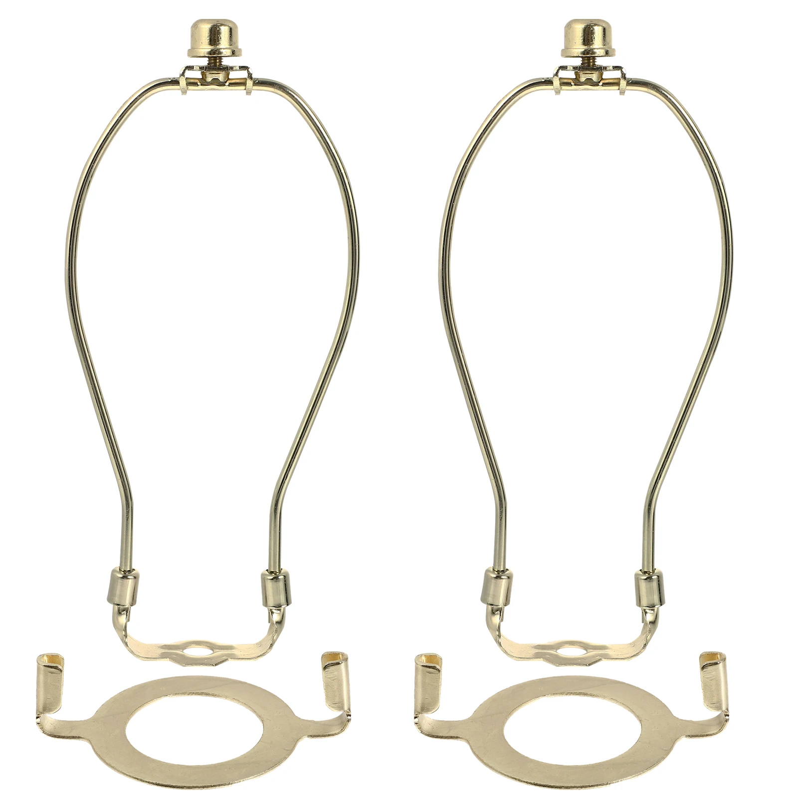

2pcs Golden 8 Inch Cow Horn Brackets Lampshade Fitter Sturdy Rust Proof Long Lifespan Table Floor Lamp Parts Accessories