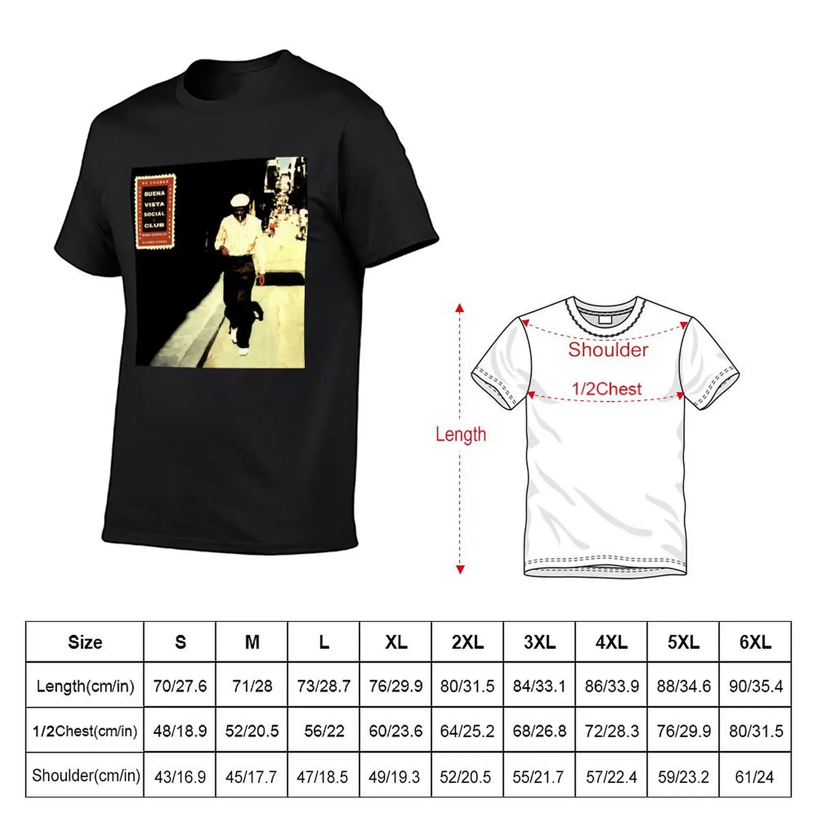 Buena vista social club T-Shirt oversized plain anime stuff t shirts men