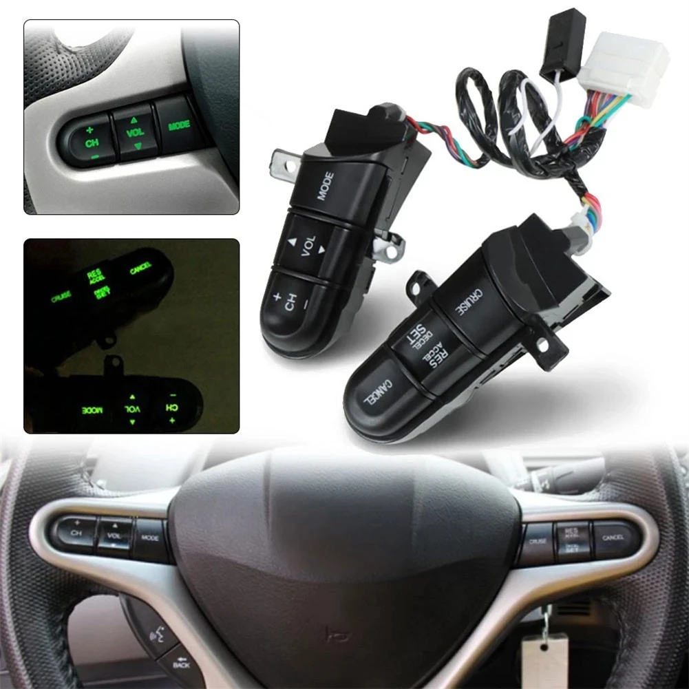 OEM-Style Cruise Control Switch for Honda Civic 2006 2007 2008 2009 2010 2011 Sedan Models Including EX-L and Variants