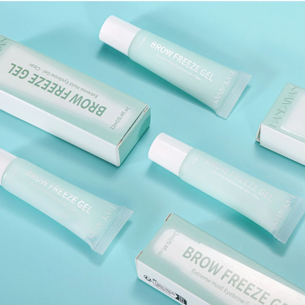 Transparent Brow Gel with Spoolie Brush Strong Hold Clear Formula for Bushy Brows All Day Styling Waterproof Makeup Essential