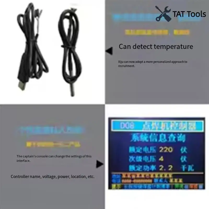

Multi-Point Personalization NY-D08 9-12V AC 12W Spot Welder Controller With Pneumatic Color LCD Display New