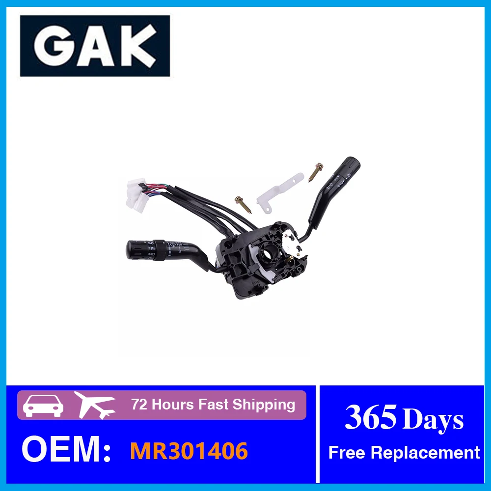 

GAK Steering Wheel Light Wiper Switch Stalk Fit #MR301406 MB823274 MB921591 For Mitsubishi Pajero Montero II Replacement Parts