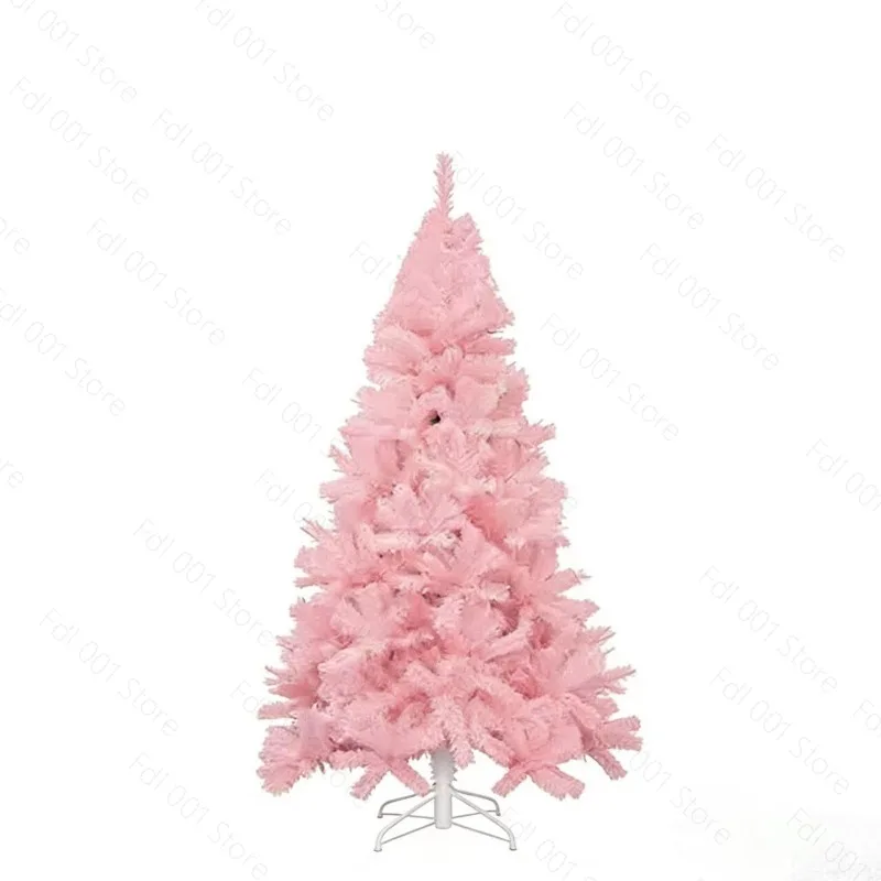 02 PVC Pink Christmas Tree Home Window Decoration Tree Festive Atmosphere Decoration Floor Ornaments