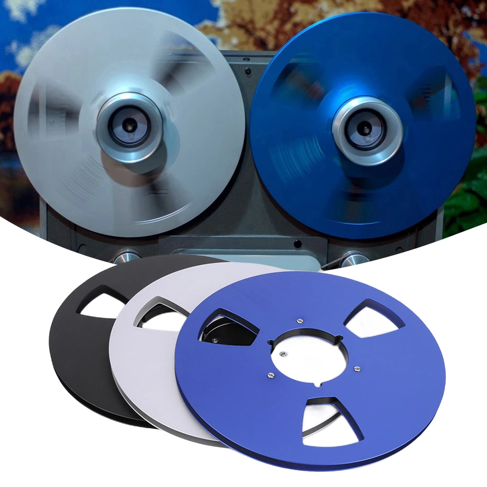 10 Inch Blank Tape Reel Aluminum Alloy Open Roll Cassette Universal Three Holes for BASF/REEL TO REEL Disk for Studer ReVox/TEAC