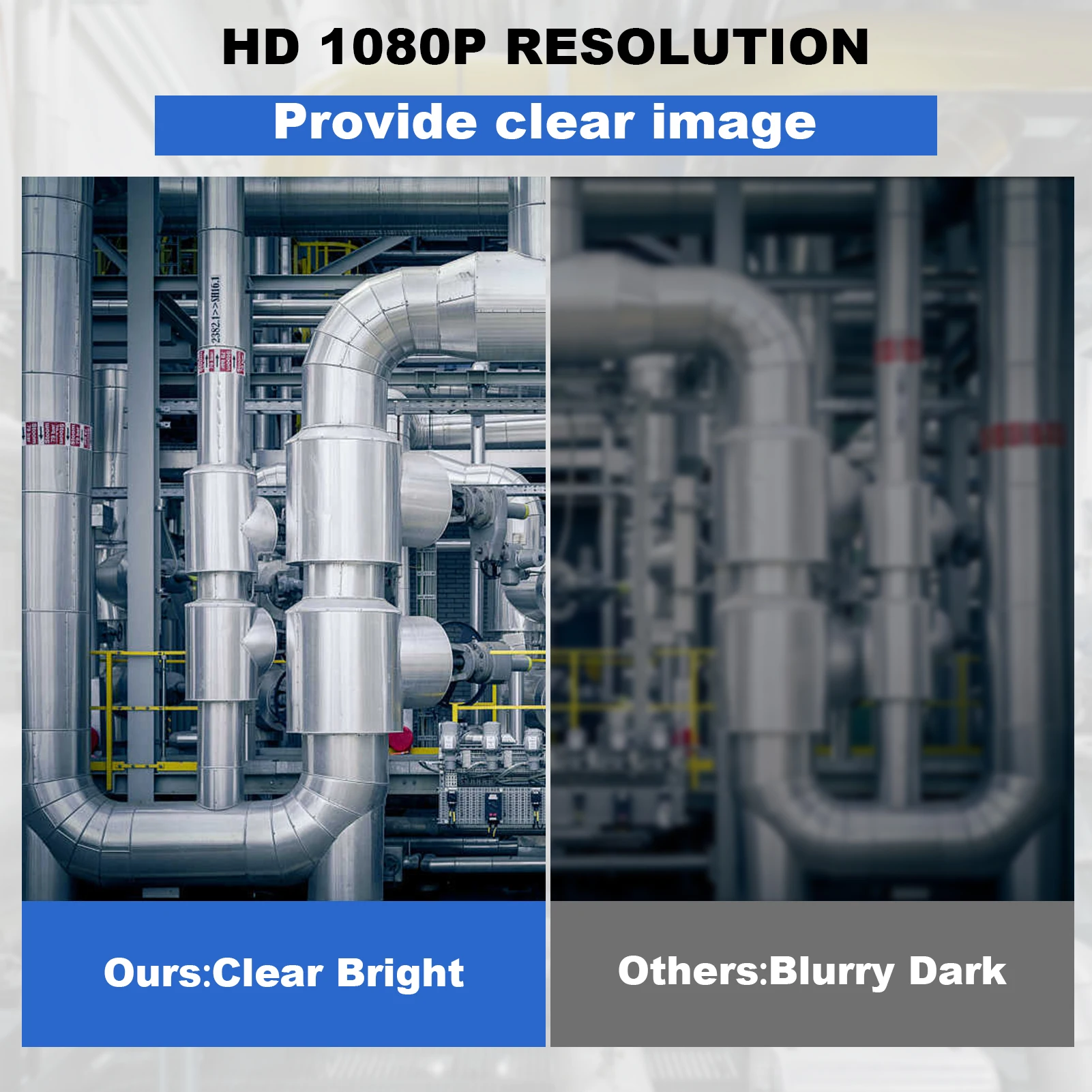 Drain Pipe Camera 1080P HD Sewer Camera with 512Hz Transmitter Flexible 100ft Endoscope with 9in Screen 16GB Card