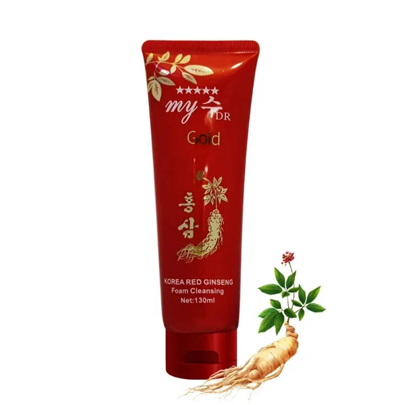 130ml Korean Red Ginseng Cleanser Deep Cleansing Moisturizing Brightening Anti-acne Balancing Oil Face Wash Face Cleanser