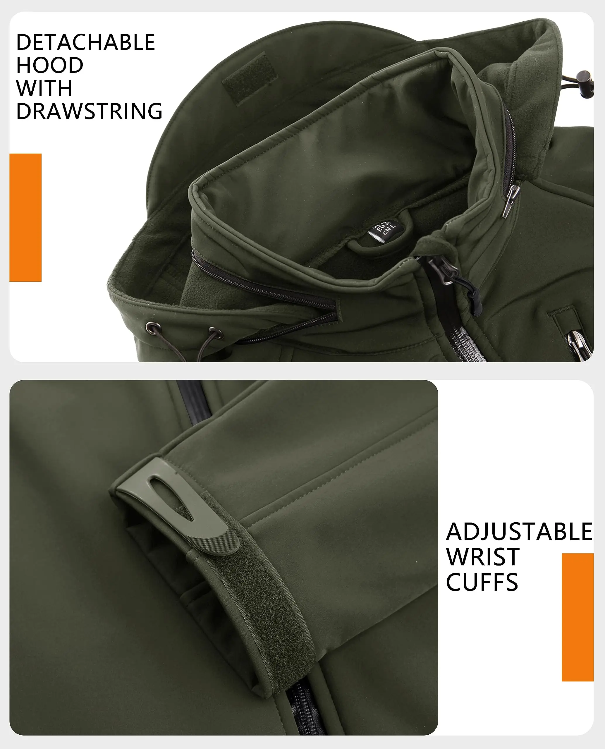 Parka Uomo Northmore, Antivento con Cappuccio