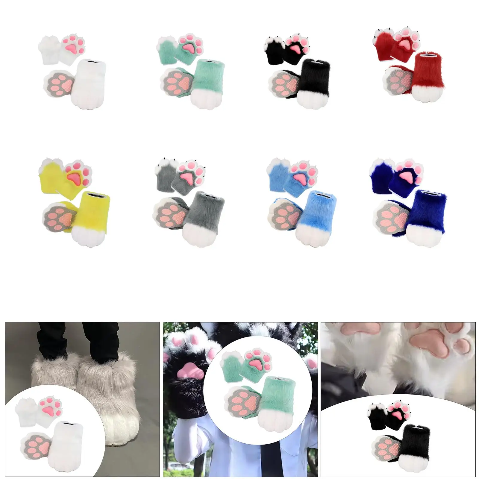 

Cosplay Animal Paws for Women Boots for Club Holiday Masquerade Party Carnival