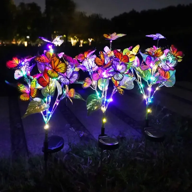 

Уличный солнечный светильник-бабочка, светодиодный, для газона, для свадеб, вечеринок, Дня святого Валентина, декора комнаты, украшений на Ид Мубарак и Рамадан 2026
