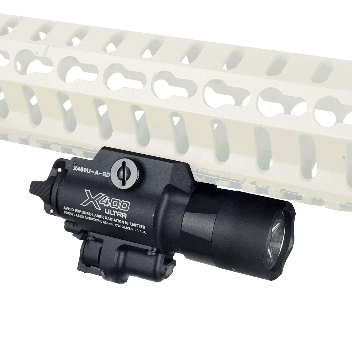 التكتيكية Surefire SF X300 X400 Ultra X400V IR كشاف ضوء أحمر أخضر Las-er LED الأسلحة مصباح يدوي بندقية ضوء G17 G19 20 مللي متر السكك الحديدية