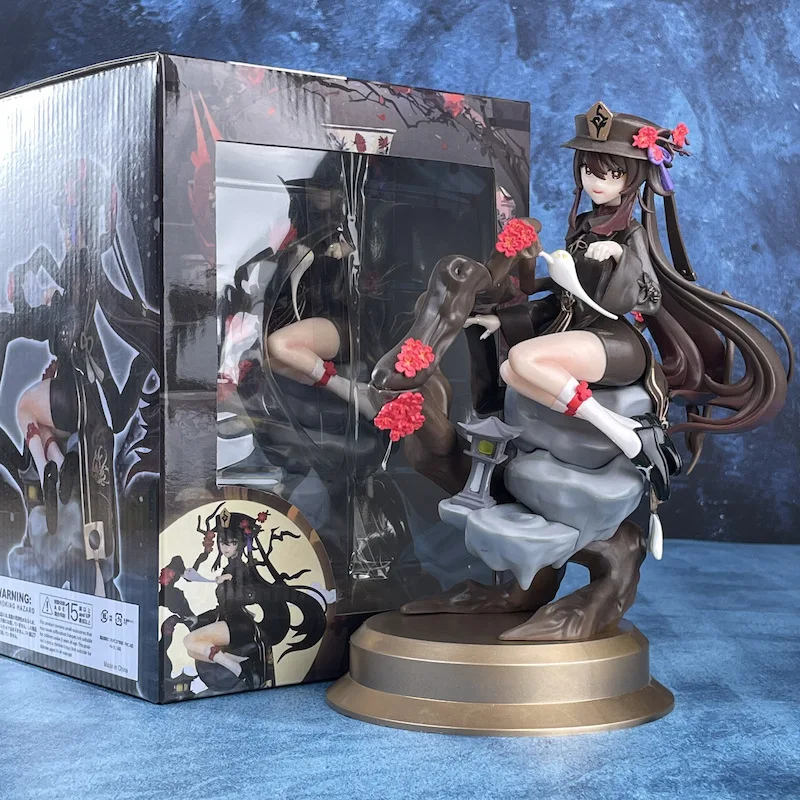 Genshin-figura de Anime de impacto Hu Tao, colección de adornos, figuras de acción artesanales, modelo de muñeca de PVC, juguetes de regalo