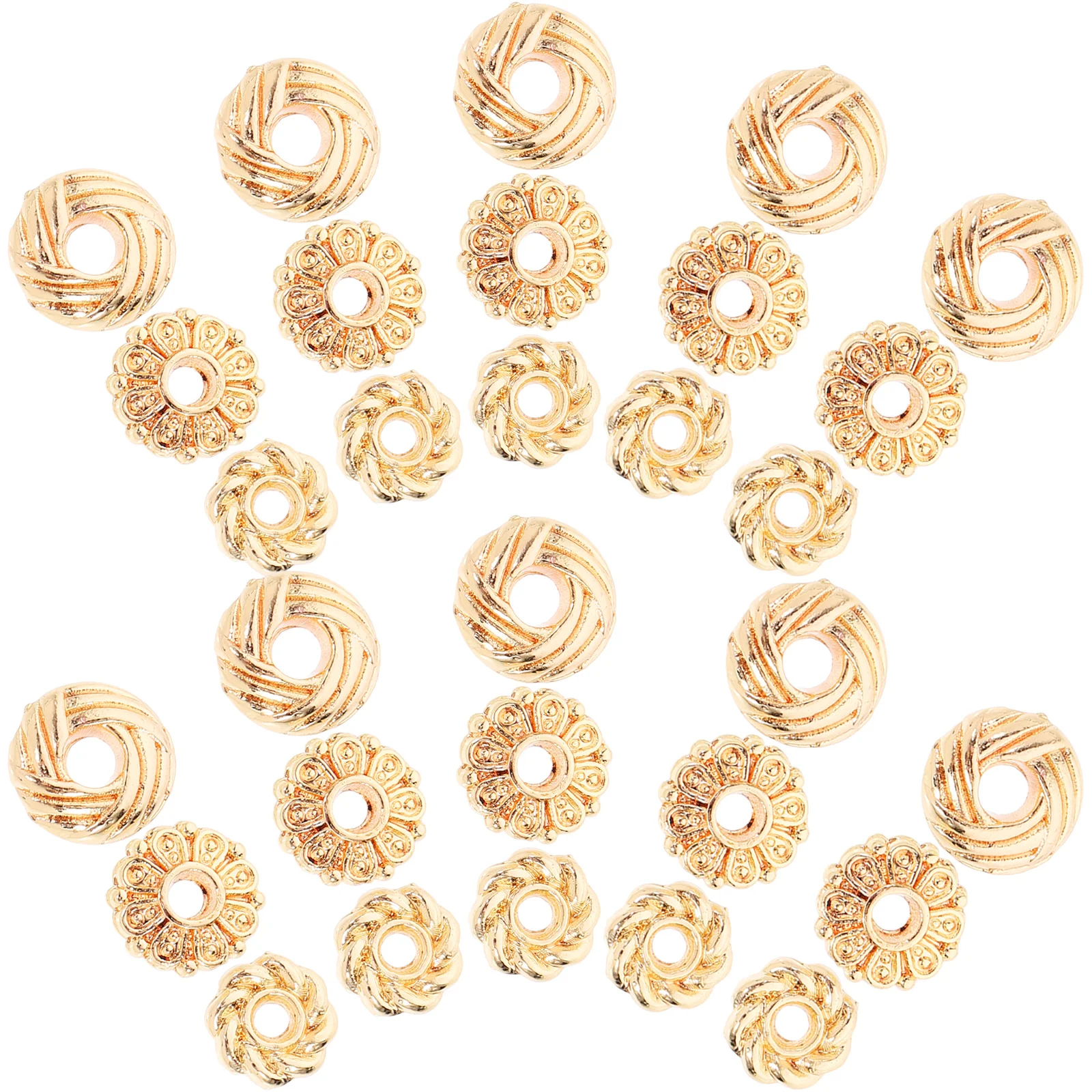

300Pcs Metal Spacer Beads Zinc Alloy for DIY Jewelry Making Crafts Supplies Beads for Bracelets Necklaces Earrings