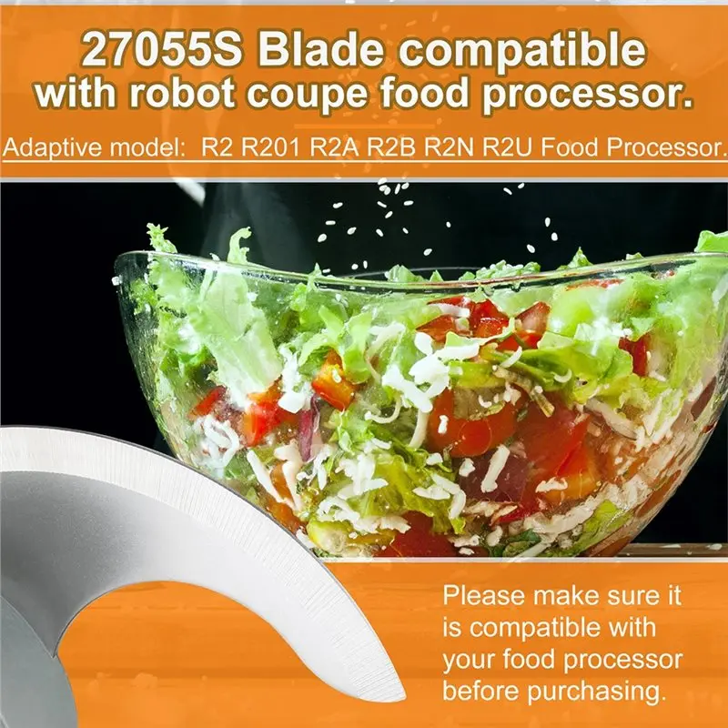 【THANKSGIVING DAY】Replacement S Blade 27055 For Robot Coupe R2, R2N R2B, R2U Commercial Food Processor- S Smooth Blade Assembly