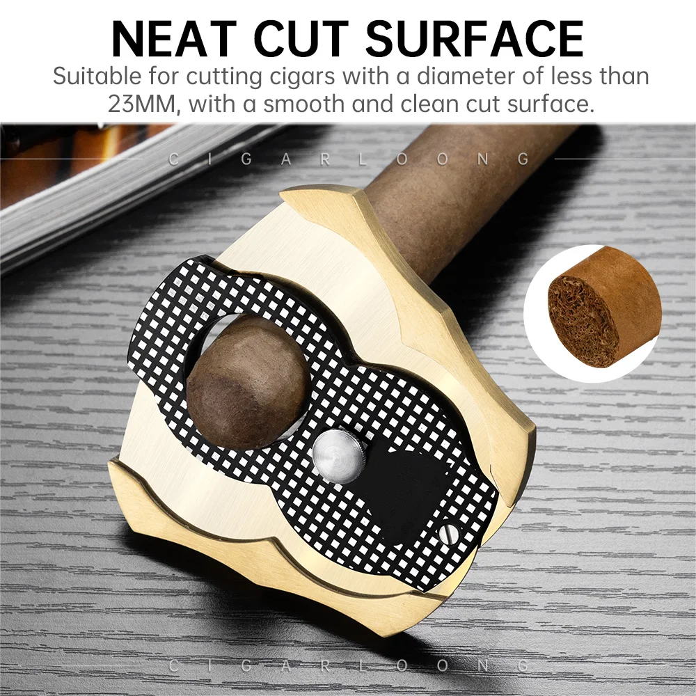 Cigar Cutter Sharp Stainless Steel Large Caliber Thick Double-edged Multi Style Portable Travel Cigar Accessories Cutter CE-25D2