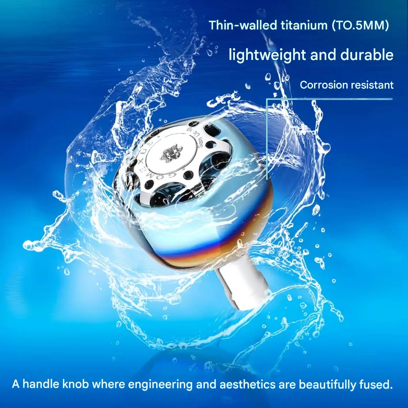 Gomexus TA38S Griffknopf für Shimano Stella Vanquish Daiwa Exist Saltist 1000 - 4000 Spinning Power Reel Titan 38mm TA38 – Detail 5