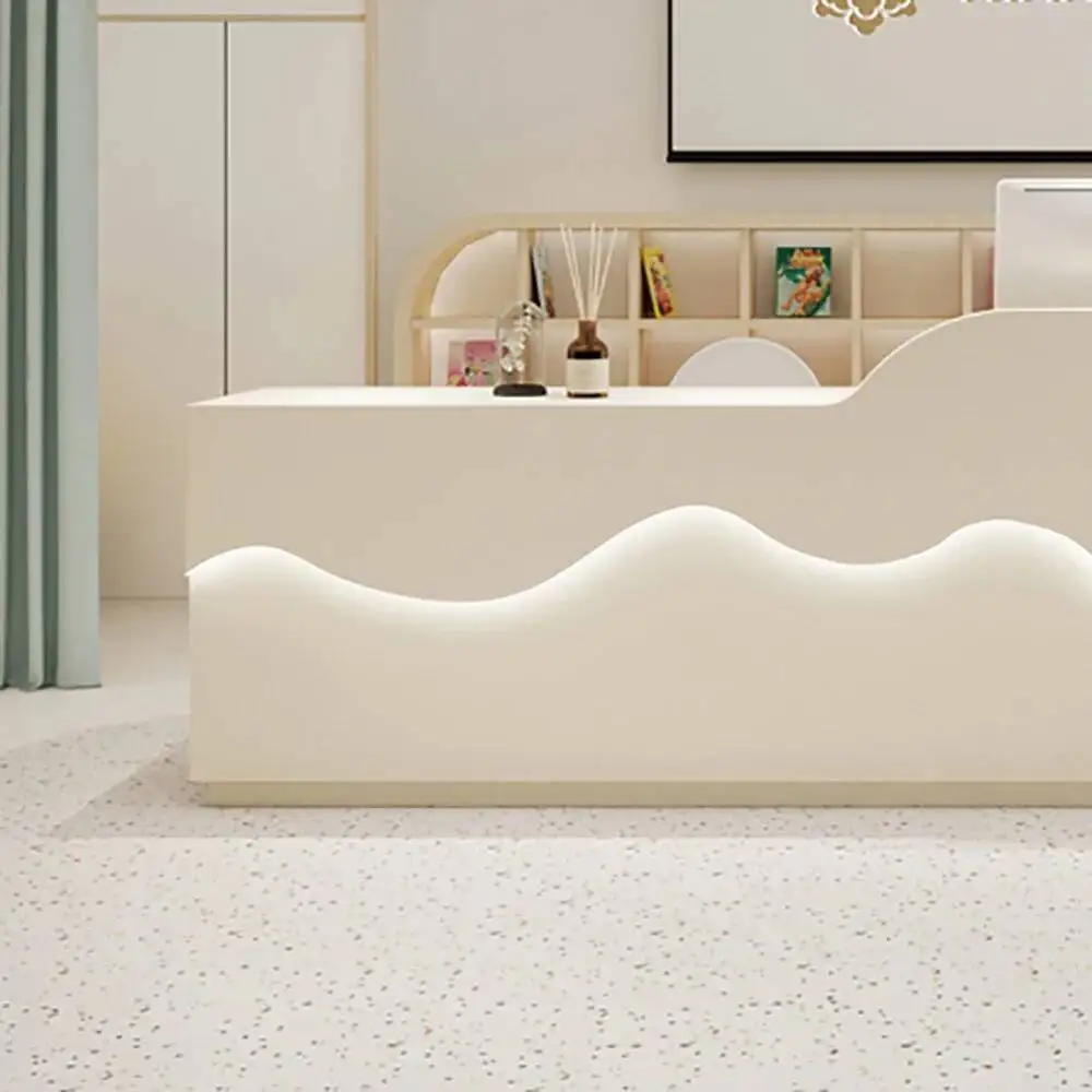 

Cabinet Counter Bar Nordic Glamour Modern Elegant Delicacy Simple Reception Desks Luxury Unique Mostrador Commercial Furniture