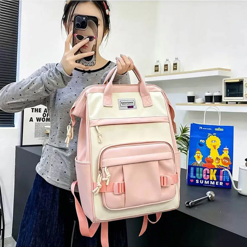 2026 Stylish Student Backpack for Girls—Instagram-Worthy Casual Versatile Fashionable Backpack for Commuting and Laptop Use