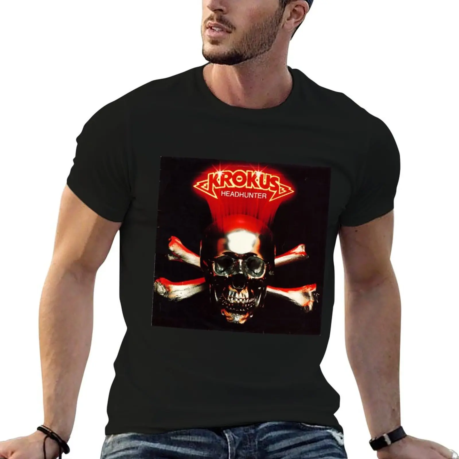 

Head Krokus Hunter T-Shirt t shirts for man pack white funny t shirts cotton T-Shirt