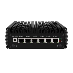 HUNSN RJ05f,Intel N5105,Micro Firewall Appliance,Router PC,Mini PC,AES-NI,6xIntel 2.5GbE I226-V,DP,HDMI,SIM Slot