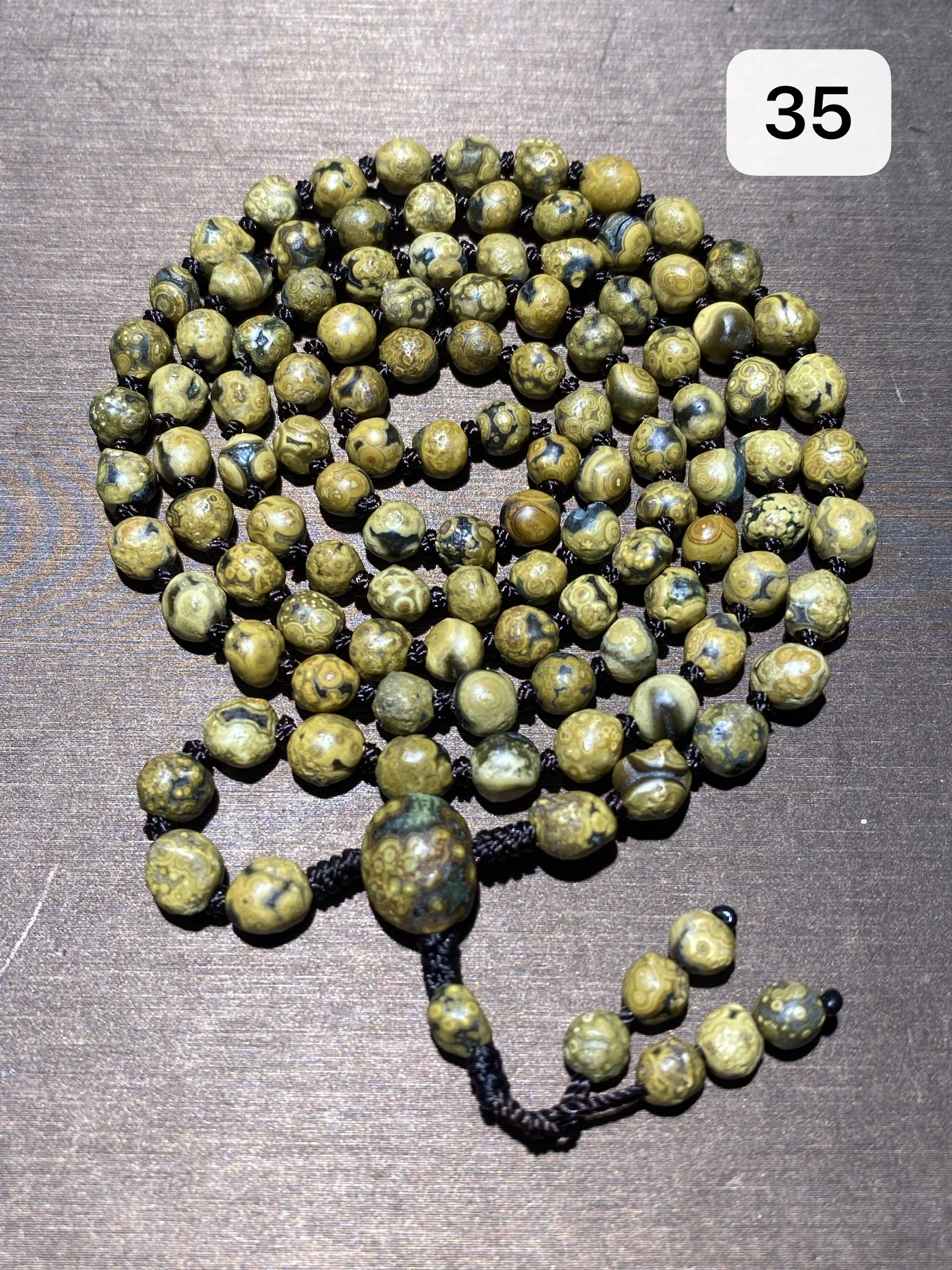 

1pcs/lot Gobi Agate Zhuozi Mountain Eye Stone 108 Rough Stone Beads String Bracelet Rosary Necklace Accessories