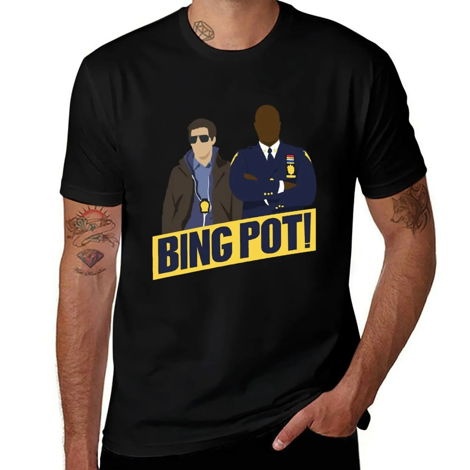 Bing Pot! T-Shirt Fashion Pattern Printed Tee Shirt T-Shirt