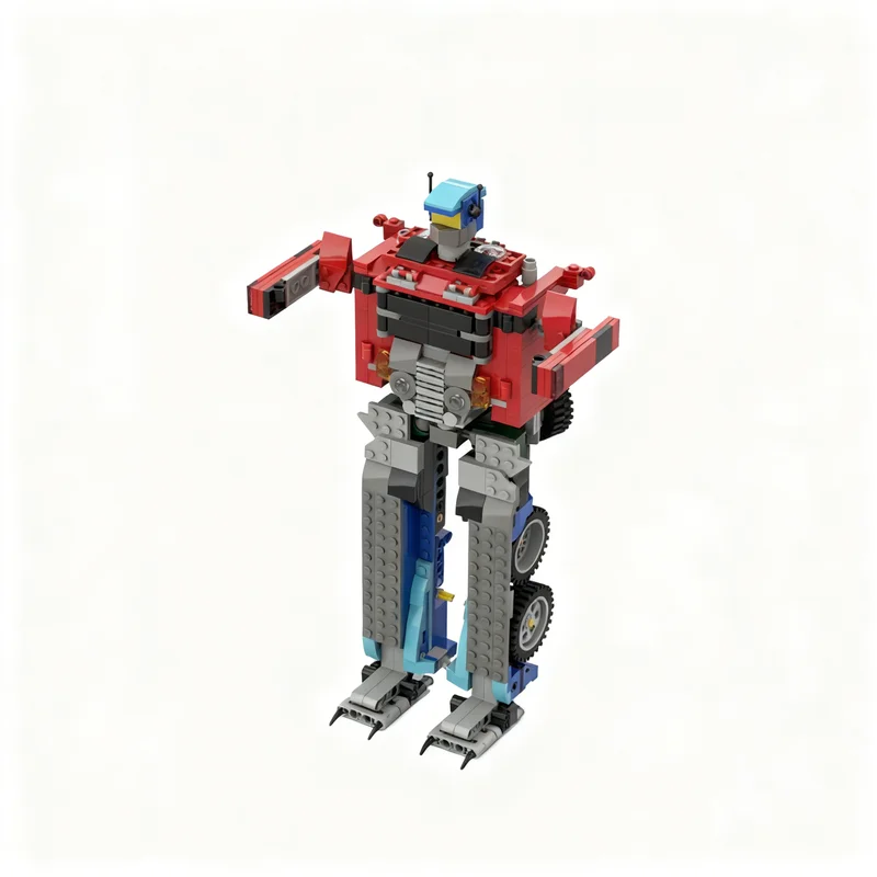 

555 деталей MOC: Модель Оптимуса Прайма, конструктор, архитектурный набор, рождественский подарок, развивающая игрушка для детей, DIY-идея