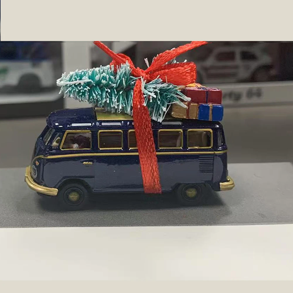 

1:87 Christmas Gift Bus VW T1 Samba Bus HO Die Cast Car Vehicle Toy Models