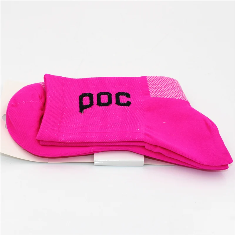 POC Socken Hochwertige Pro-Team Herren Damen Radsportsocken MTB Fahrradsocken Atmungsaktive Straßenfahrradsocken Outdoor-Sport-Rennsocken