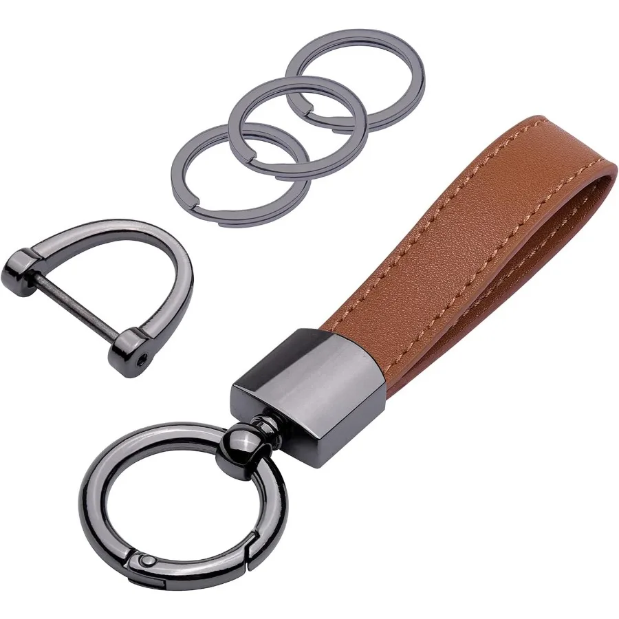 

Gene Leather Car Keychain Key Fob Key Chain for Men and Women