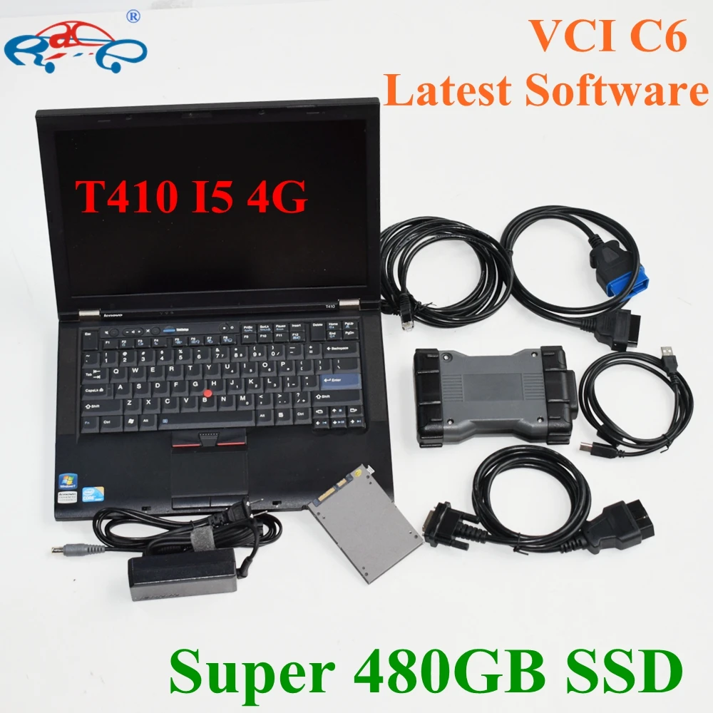 V12.2024 Xen/try Diagnosis VCI C6 MB Star SD Compact DOIP Multiplexer Diagnostic Tool Plus T410 I5 CPU Laptop