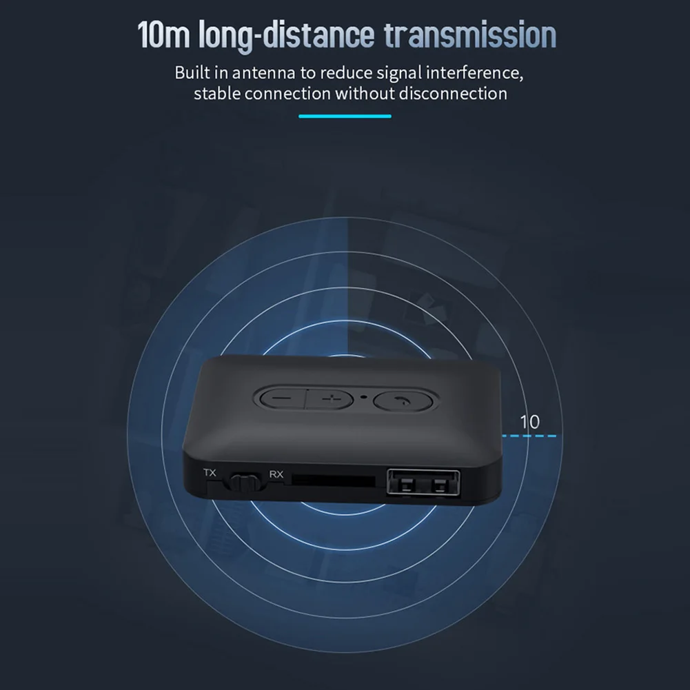 Bluetooth 互換 5.4 音楽オーディオアダプター USB U ディスク TF カード再生ワイヤレスオーディオアダプター車用音楽オーディオレシーバーアダプター