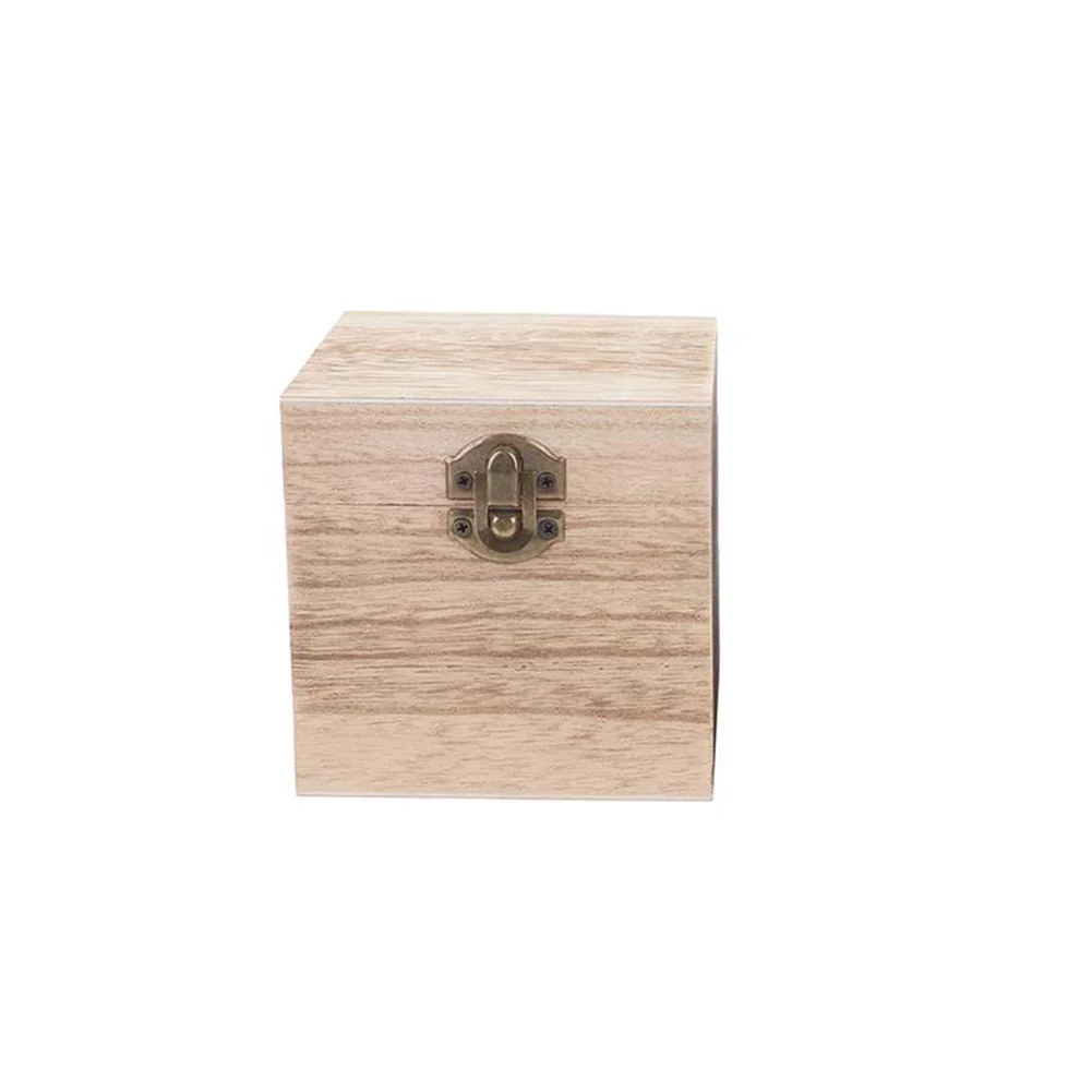 Vintage Square Round Wooden Jewelry Box Organizer Multifunction Case With Lid Lock Home Storage Box Ring Earrings Container Case