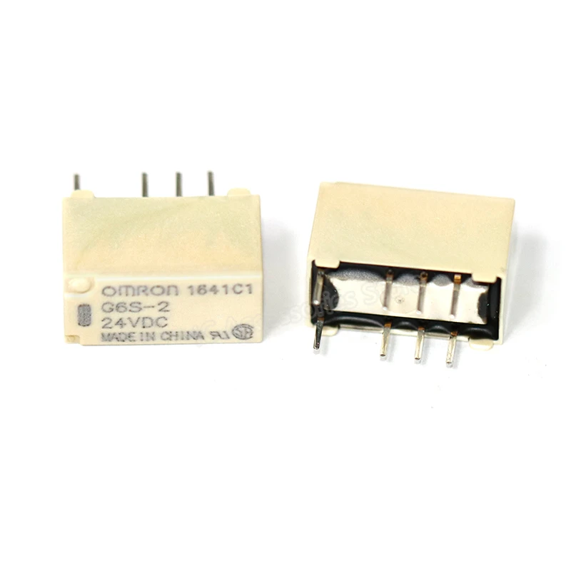 5PCS  G6S-2 12VDC/24VDC Signal Relay 8 Feet 2A Two Open Two Close Brand new original