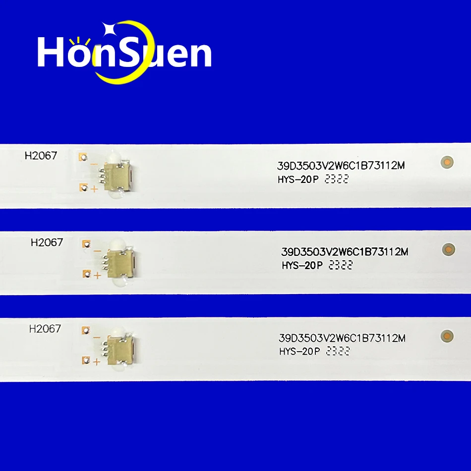 LED Backlight Strip For HRS_SQY39GA064_3X6_2W_MCPCB 12mm_V1 AE0110546902 39D3503V2W6C1B73112M NVR-8060-39RD2S-SMA-N