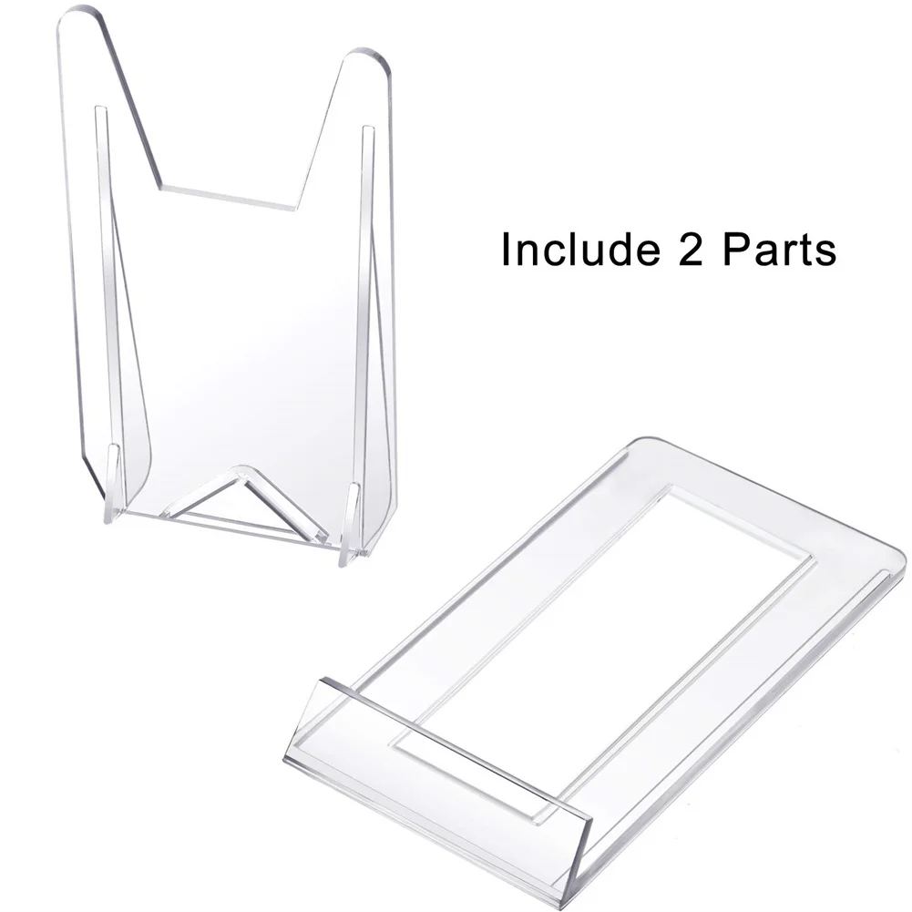 Tray Display Stand 2pcs 6*11.5*11cm Accessories Adjustable Clear Plastic Removable Practical To Use 100% Brand New