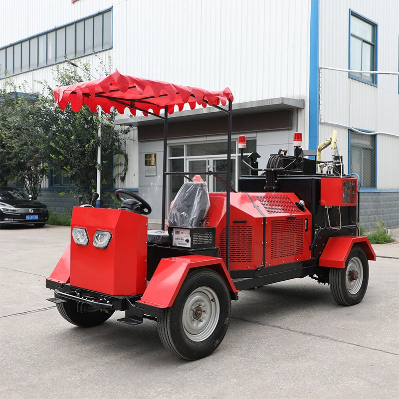 Automatic constant temperature asphalt pavement sewing machine Rural road expansion joint repair and mending machine