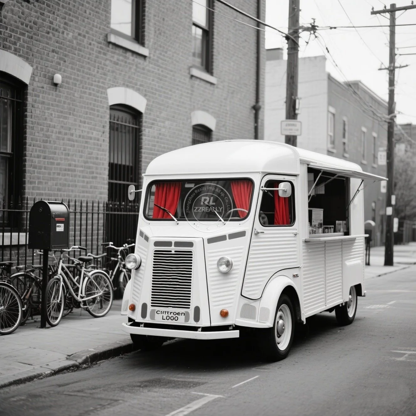 

Vintage Style Electric Truck Portable Food Van Concession Catering Trailer Full Kitchen Equipment for BBQ Ice Cream