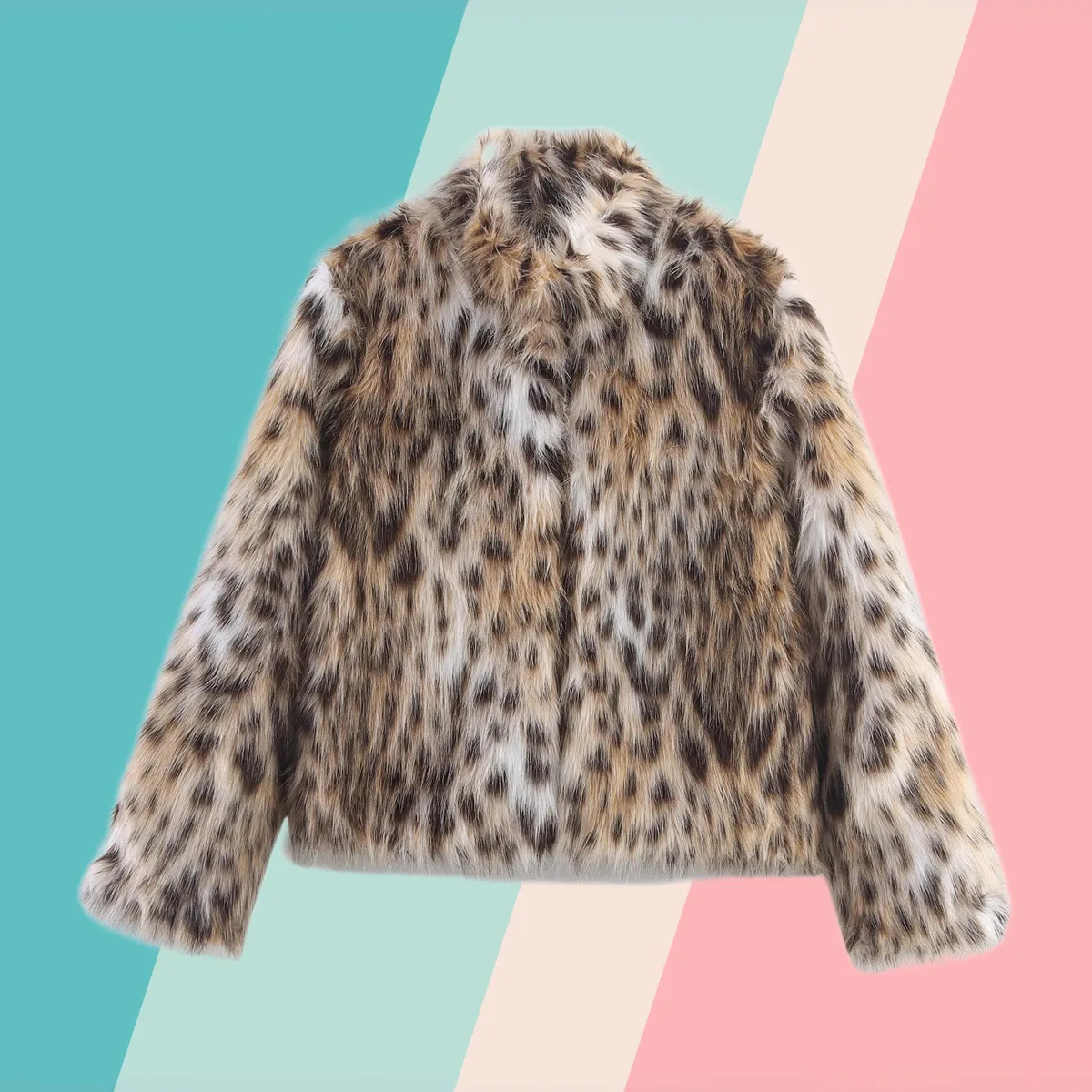 

2025za Winter New Fashion Trend Leopard Print Artificial Fur Coat Women's Clothing European And American Style Outerwear