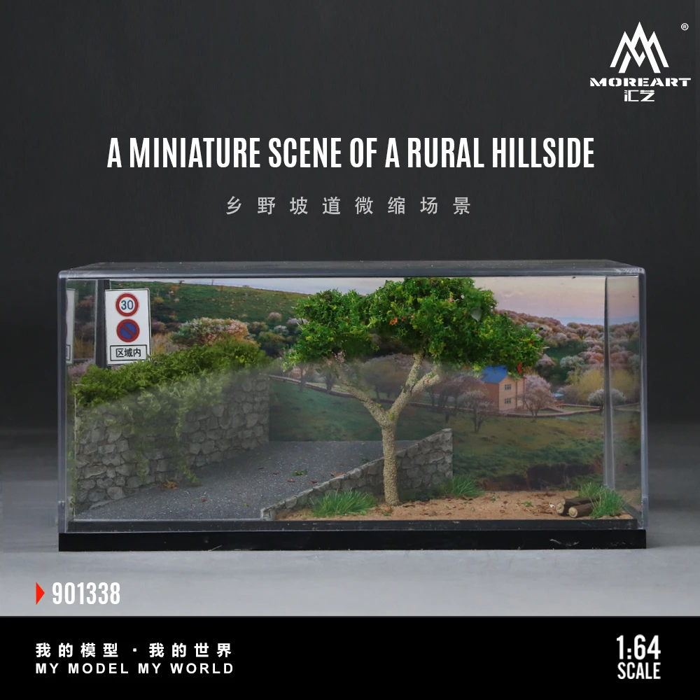 

*Pre-order*MoreArt 1/64 Rural Hillside Ramp Micro Landscape Model Car Model Display Scene Accessory