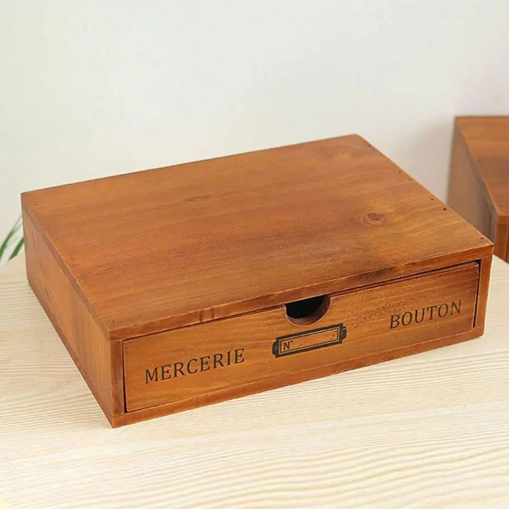 

Storage Box, Wooden Desktop Jewelry Organizer, Desktop Drawer Organizer,Wooden Storage Box,Stackable Desktop Organizer,Rustic D