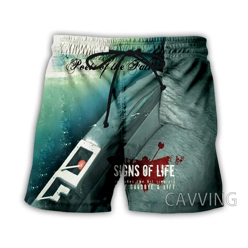 

CAVVING 3D Printed POETS OF THE FALL Summer Beach Shorts Streetwear Quick Dry Casual Shorts Sweat Shorts for Women/men