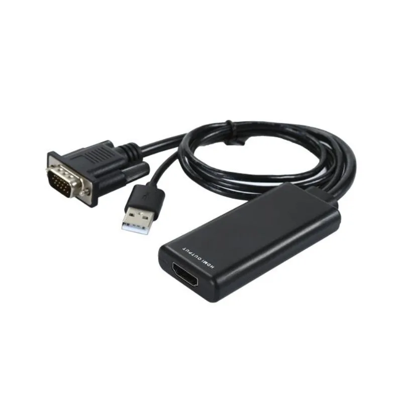 1080P HDMI Converter Adapter with USB Audio & Power Converter Cable