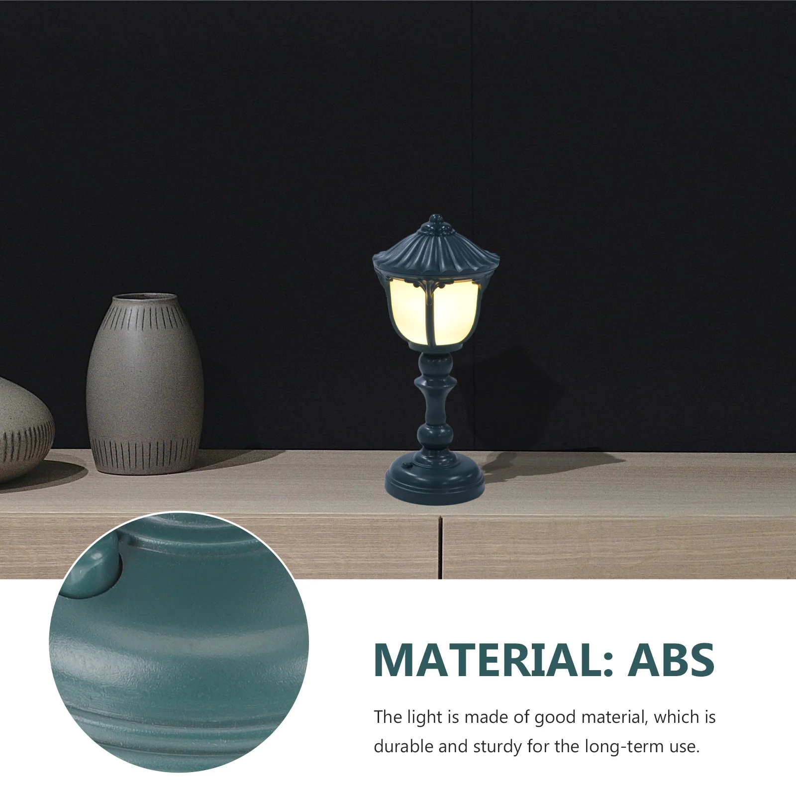 

Creative Mini Night Light Vintage Desktop Lamp Bedside Table Light Retro Style No Harm to Eyes Decor Night Lamp