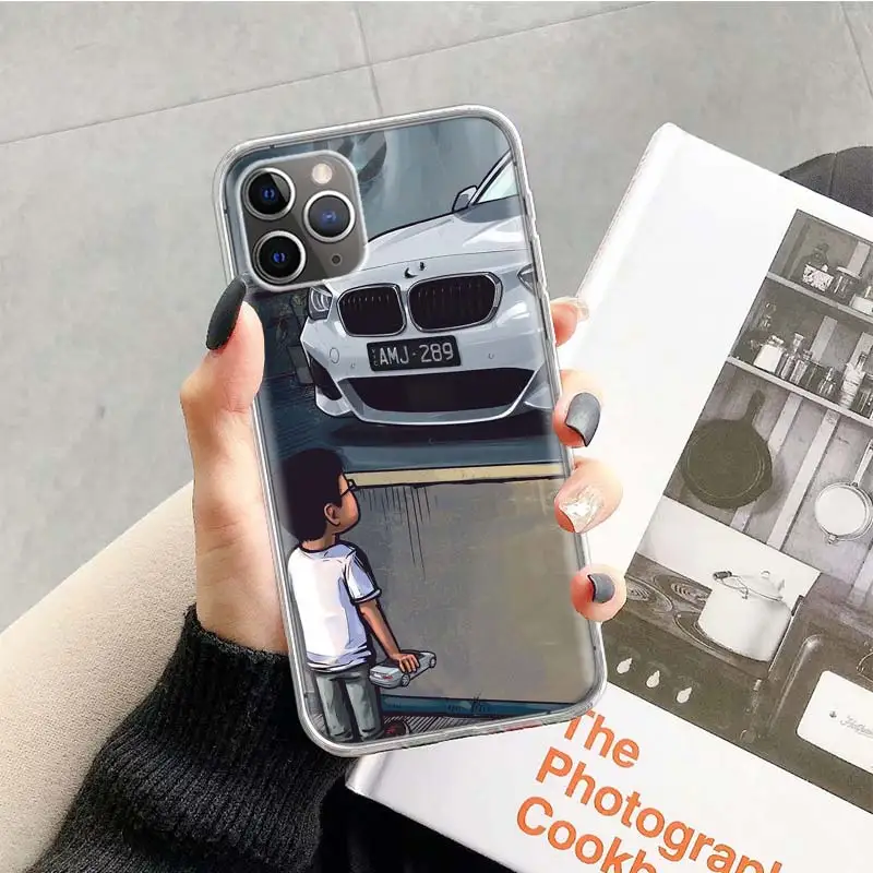Boy Girl See Sports Car Jdm Drift Phone Case For Apple iPhone 17 Air 16 15 Plus 14 + 13 Mini 12 11 Pro Max 7 8 SE 16Max Soft She