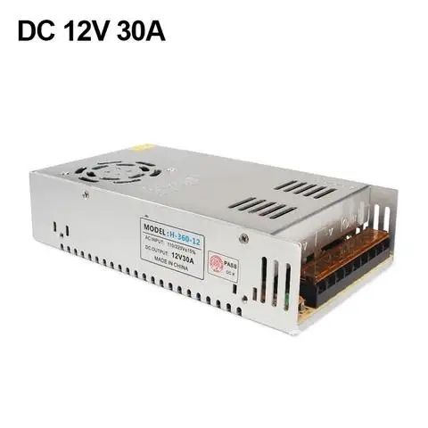 Unidad de fuente de alimentación de 12 voltios, transformador de 220v a 12 v, fuente de alimentación conmutada para tira LED, 2A, 3A, 5A, 10A, 15A, 20A, 30A