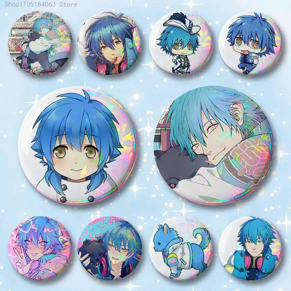 

Aoba Seragaki D-DRAMAtical Badges 25 32 44 58 75 mm Round Cosplay Pin Bag Decor Fans Collect Friends Gifts Brooch Souvenir